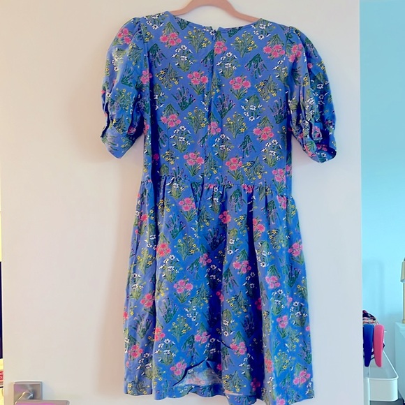 LOFT UNECK FLORAL DRESS - Picture 3 of 4